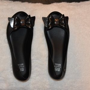 Girls'  Black Melissa Dress shoes Size US 1